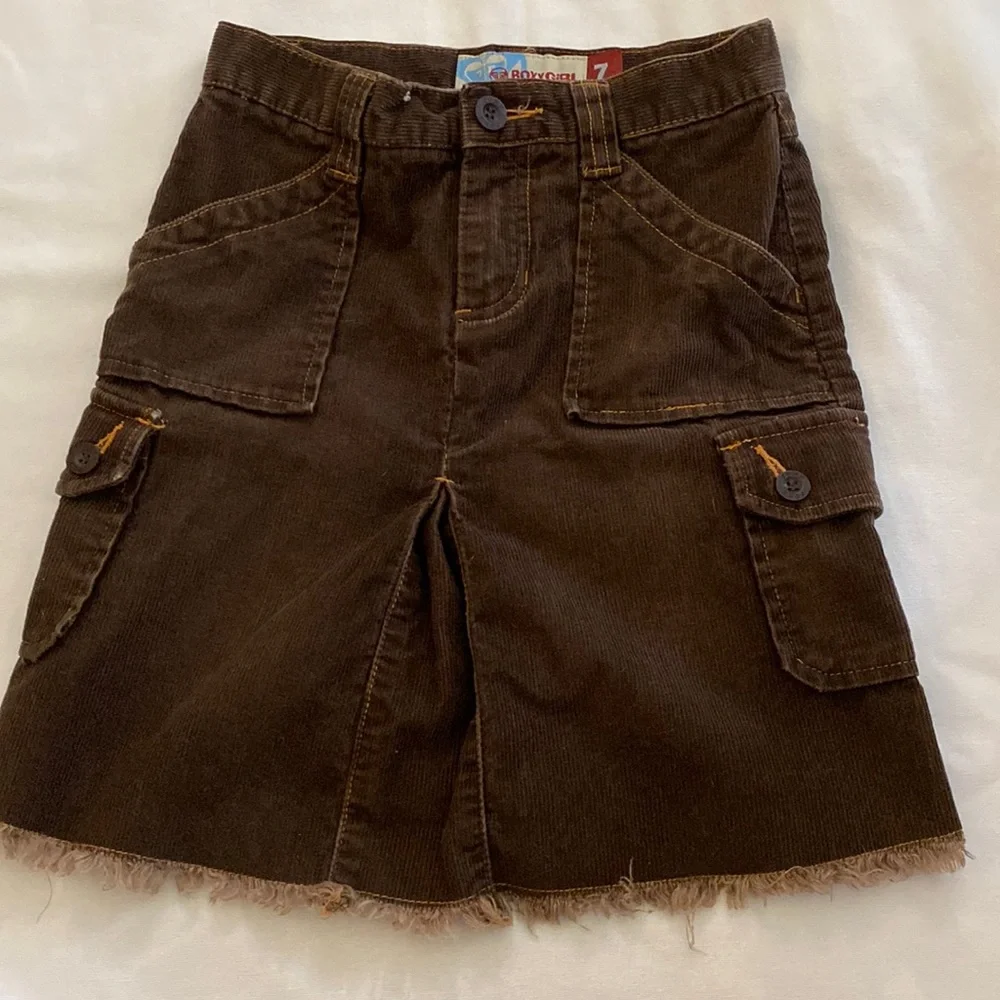 Roxy Girl Jean Corduroy Skirt Size 7  -EUC
